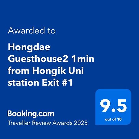 Hongdae Guesthouse2 1Min From Hongik Uni Station Exit #1 โซล ภายนอก รูปภาพ